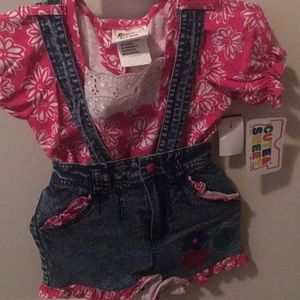 Cute & Sweet Overall Set